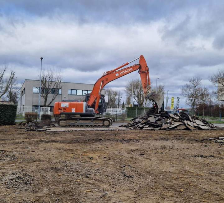Chantier de démolition à Rosny-sous-Bois